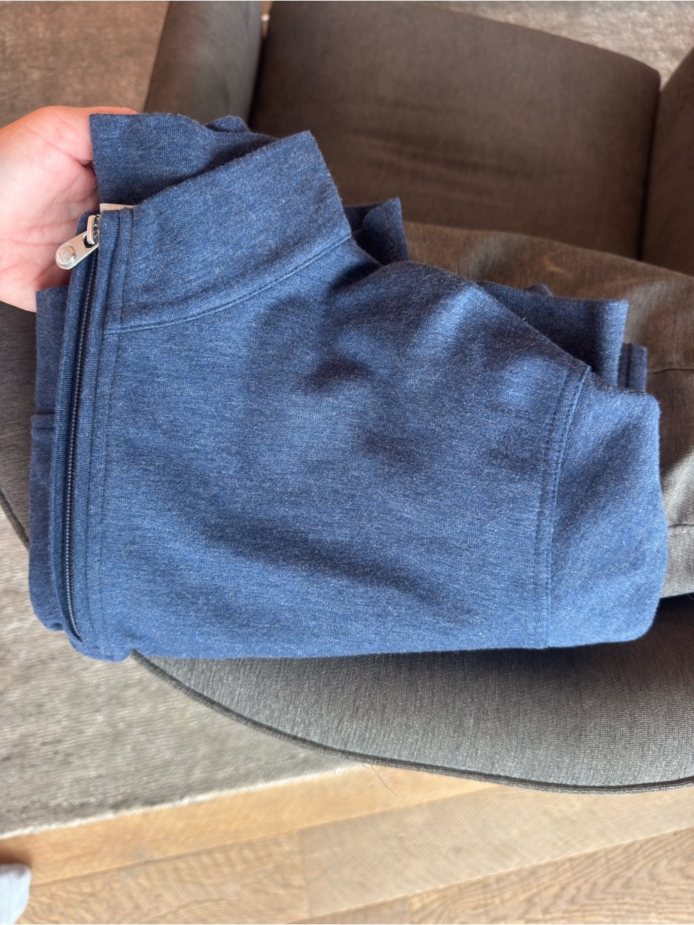 Peter Millar Quarter-Zip Men’s Sweater - Navy Blue - Picture 6 of 7